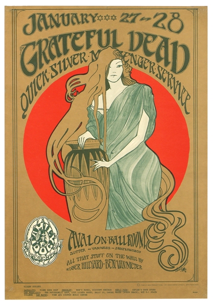 The Grateful Dead 1967 Avalon Ballroom Concert Poster