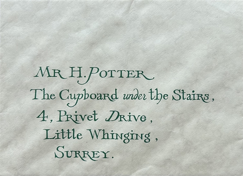 Harry Potter Original Screen-Used Prop (Hogwarts Invitation Envelope)