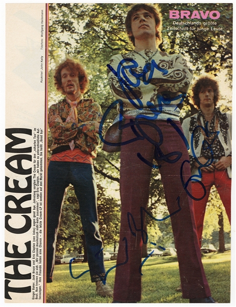 Cream Signed Oversized Magazine Fold-Out Photograph (REAL)