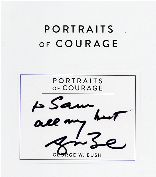 President George W. Bush Signed “Portraits of Courage” Book