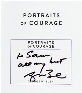 President George W. Bush Signed “Portraits of Courage” Book