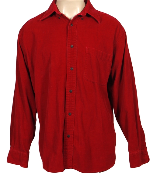 Michael Jackson Owned & Worn Iconic Red Button-Down T-Shirt Photo Matched (Frank Cascio)