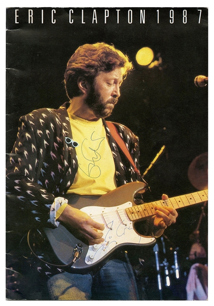 Eric Clapton 1987 Signed Royal Albert Hall Programme London (REAL)