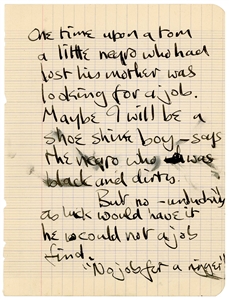 The Beatles John Lennon 1961 Hamburg Handwritten Poem (REAL)