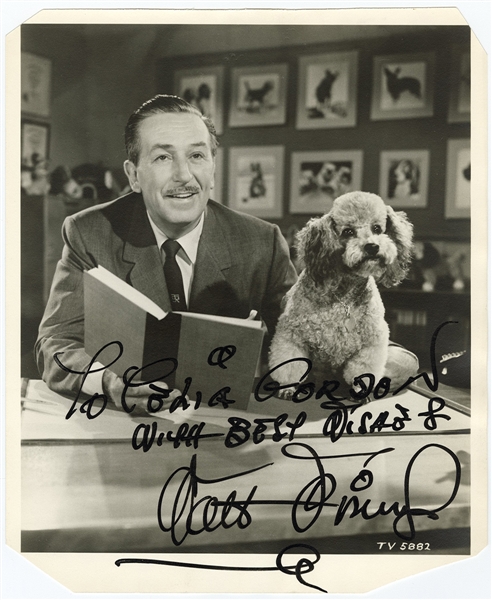 Walt Disney Signed Original Photograph - The Nicest Example Offered For Auction (JSA)