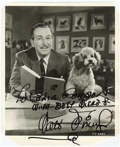 Walt Disney Signed Original Photograph - The Nicest Example Offered For Auction (JSA)