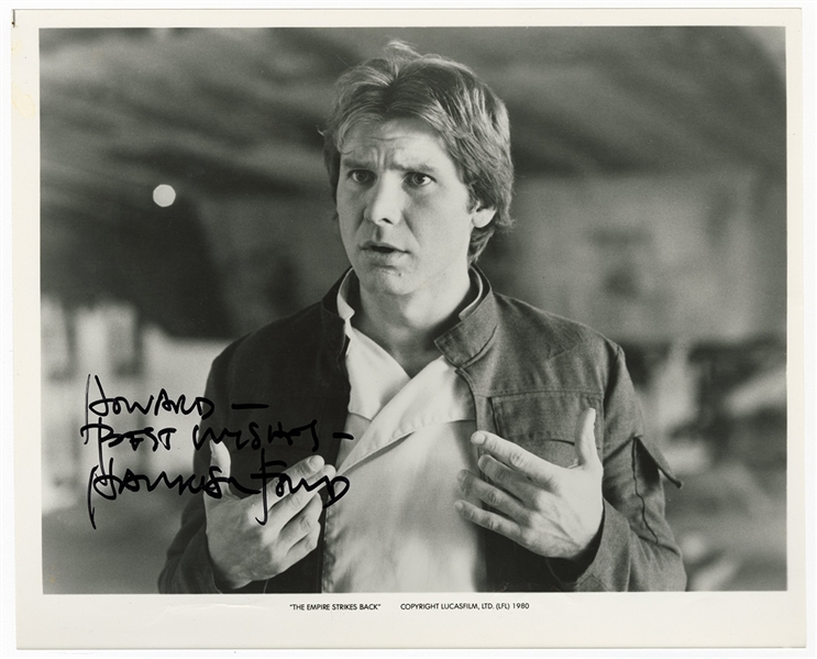 Harrison Ford Signed “Star Wars The Empire Strikes Back” Movie Original Photograph (JSA)