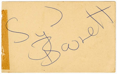 Syd Barrett Signed Cut (JSA)