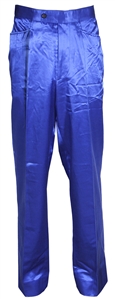 Elton John Owned & Worn Gianni Versace “Versus” Blue Lame Trousers