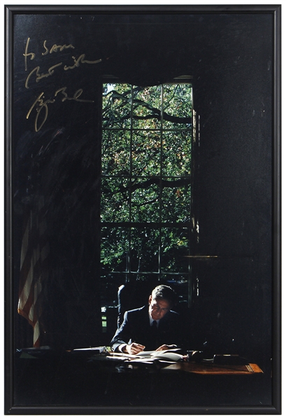 President George W. Bush Signed Poster That Hung in the White House