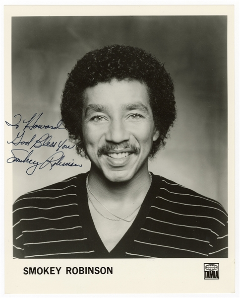 Smokey Robinson Signed Photograph