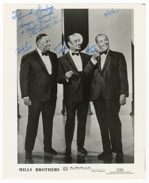 The Mills Brothers Band Signed Photograph