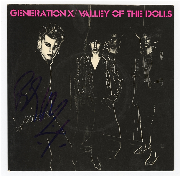 Billy Idol Signed “Generation X/Valley of the Dolls” 7 Inch Sleeve