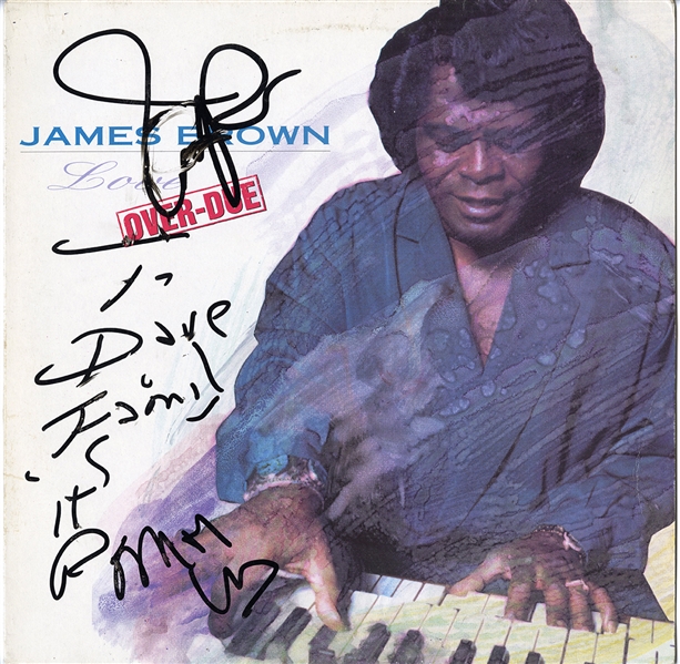 James Brown Signed “Overdue” Album