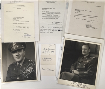 Collection of High Ranking Military Signed Photos, Letters and Historic Documents (50+)