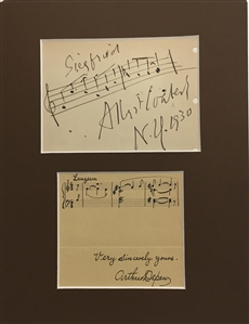 Music Related Autograph Collection Including Many Vintage Cuts w Music Score