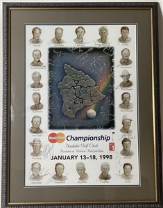 1998 Senior Tournament of Champions Signed Display (20 Autographs)