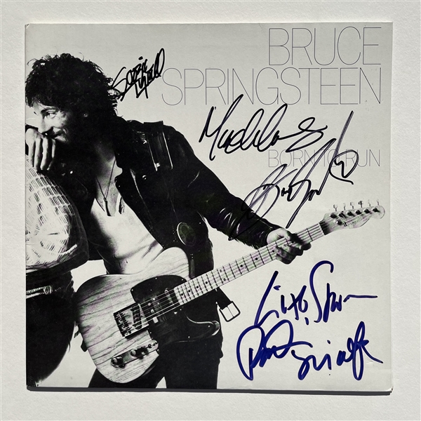 Bruce Springsteen & The E Street Band (4) Signed "Born to Run" Album (JSA & REAL)