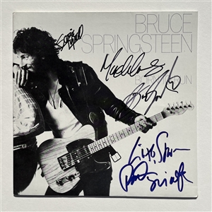 Bruce Springsteen & The E Street Band (4) Signed "Born to Run" Album (JSA & REAL)