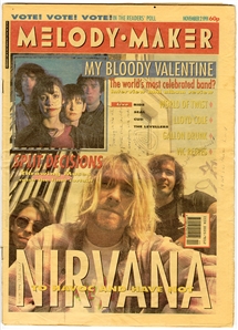 Nirvana Kurt Cobain Signed November 1991 Melody Maker Magazine - With Drawings & Incredible Inscriptions - Signed on 11/5/1991 (JSA)