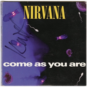 Nirvana Kurt Cobain Signed "Come As You Are" CD Cover