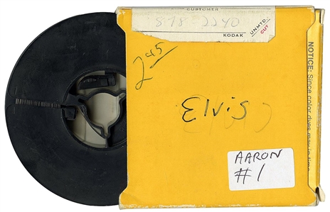 Elvis Presley 1970's Unreleased Concert Las Vegas Hilton 8 MM Master Video Reels (2) With Elvis Presley “The Last Elvis Show Hilton Las Vegas 60 Minute Audio Tape