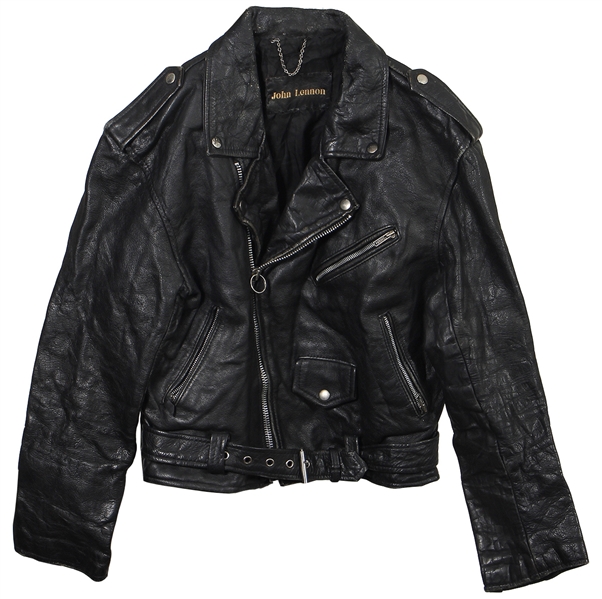 John Lennon Owned & Worn Black Leather Street Biker Jacket (RGU)