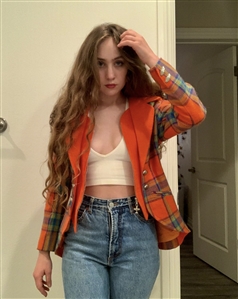 Chappell Roan Owned & Worn Sorte de Stella Orange Pattern Jacket (Photo-Matched)
