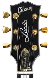 B.B. King Stage Played & Signed 2005 Gibson Lucille Guitar with Stage Used & Signed Microphone (JSA & RGU)