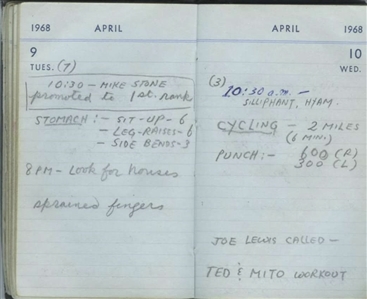 Bruce Lee Signed Document Promoting Mike Stone to First Rank of the Jun Fan Gung Fu Institute