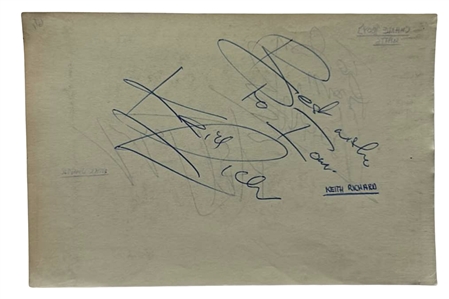 The Rolling Stones Signed Cuts (3) With Brian Jones (REAL)