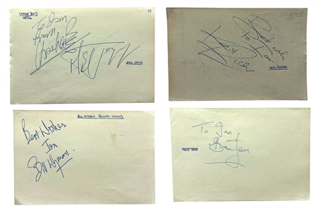 The Rolling Stones Signed Cuts (3) With Brian Jones (REAL)