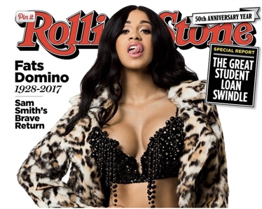 Cardi B 2017 Rolling Stone Magazine 50th Anniversary Issue Cover Worn Custom Made “The Blonds Bra