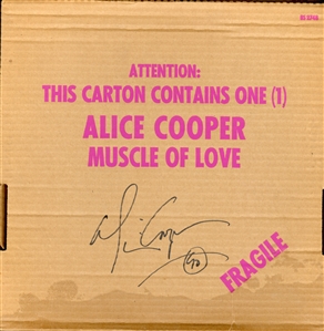 Alice Cooper Signed “Muscle of Love” Box