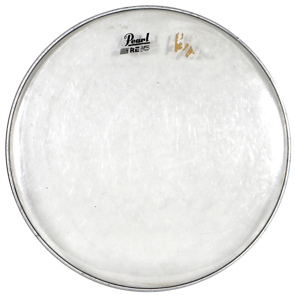 Def Leppard Rick Allen Evans 1983 Pyromania Tour Stage Used Drumhead