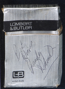 Randy Rhoads Signed Cigarette Box (REAL)