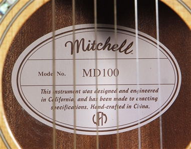 Taylor Swift “Taylor Swift 2006 Debut Album Studio Used Mitchell Acoustic Guitar