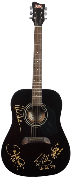 Van Halen Band Signed Acoustic Guitar (REAL)