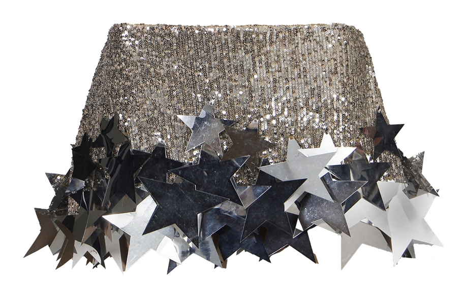 Tyla “Water" 10/26/2023 Live From the Tonight Show Featuring Jimmy Fallon Performance Worn Christian Cowan Silver Star Skirt