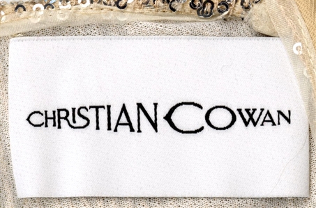 Tyla “Water 10/26/2023 Live From the Tonight Show Featuring Jimmy Fallon Performance Worn Christian Cowan Silver Star Skirt