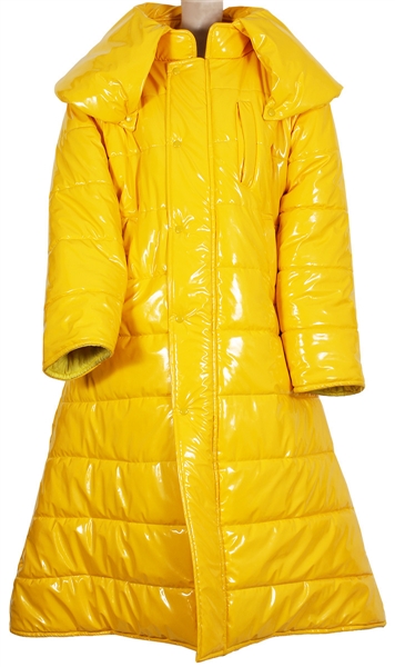 Nicki Minaj Photoshoot Worn Brandon James Yellow Puffer Jacket Circa 2019