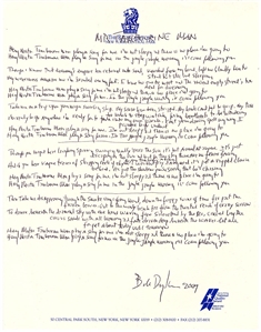 Bob Dylan Handwritten & Signed Lyrics To “Mr. Tambourine Man" (Jeff Rosen)