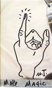 Michael Jackson & Quincy Jones Signed “Thriller Album - Nicest One in Existence With “Make Magic Drawing By MJ (JSA & REAL)