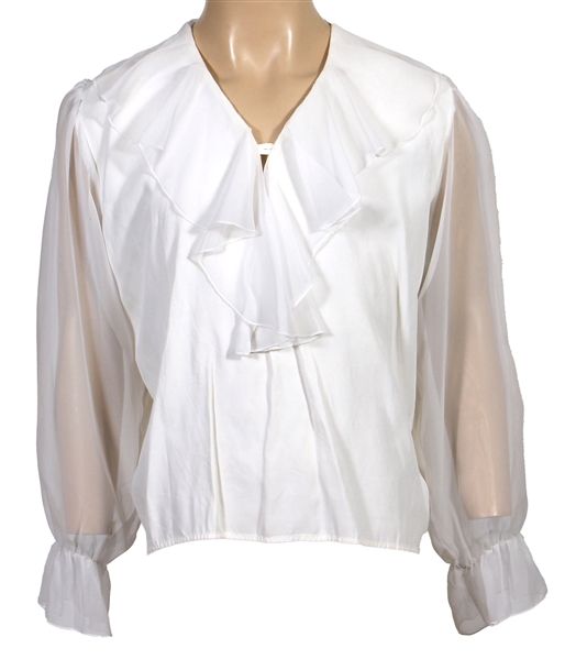 Prince Owned & Worn White Ruffled Shirt Circa 1985 - Worn During “Purple Rain" Era
