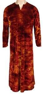 Jim Morrison Owned & Worn Orange and Red Crushed Velvet Tunic Circa 1970