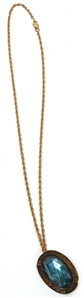 Bruce Springsteen Owned & Worn Blue Opal Pendant Necklace Circa 1973-1974