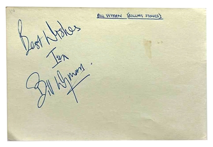 The Rolling Stones Signed Cuts (3) With Brian Jones (REAL)