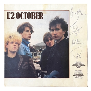 U2 Vintage Signed “October" Album (REAL)