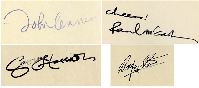 The Beatles Fully Signed Set (4) of “The White Album - Four Individual Albums Each Signed by a Member of The Beatles (REAL)