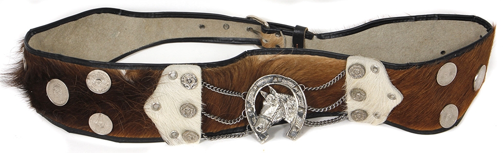 Jimi Hendrix Owned & Worn Horsehair Coin Belt